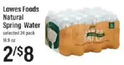 Lowes Foods Lowes Foods Natural Spring Water offer
