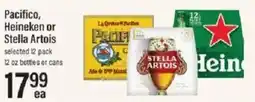 Lowes Foods Pacifico, Heineken or Stella Artois offer