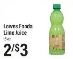 Lowes Foods Lowes Foods Lime Juice offer