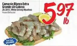 El Super White Shrimp Headless offer