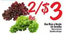 El Super Red or Green Seedless Grape offer
