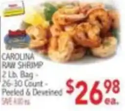 Ingles Markets Carolina raw shrimp offer