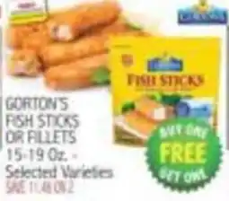 Ingles Markets Gorton's fish sticks or fillets offer