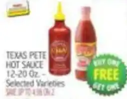 Ingles Markets Texas Pete hot sauce offer