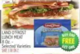 Ingles Markets Land o' Frost lunch meat offer