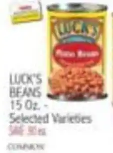 Ingles Markets Luck's beans offer