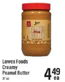 Lowes Foods Lowes Foods Creamy Peanut Butter offer