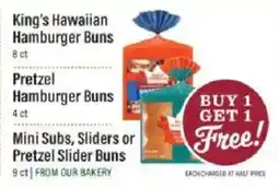 Lowes Foods King's Hawaiian Hamburger Buns offer