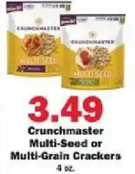 Schnucks Crunchmaster Multi-Seed or Multi-Grain Crackers offer
