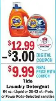 Schnucks Tide Laundry Detergent offer