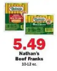 Schnucks Nathan's Beef Franks offer