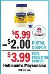 Schnucks Hellmann's Mayonnaise offer