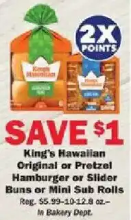 Schnucks King's Hawaiian Original offer