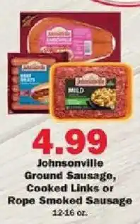 Schnucks Johnsonville ground sausage offer