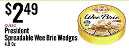 Jons International President Spreadable Wee Brie Wedges offer