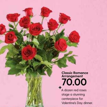 Hy-Vee Classic Romance Arrangement offer