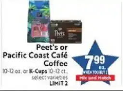 Save Mart Peet's or Pacific Coast Café Coffee offer