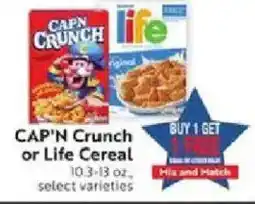 Save Mart Cap'n Crunch or Life Cereal offer