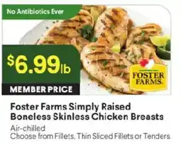 Raley's Foster Farms Simply Raised Boneless Skinless Chicken Breasts offer