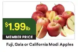 Raley's Fuji, Gala or California Modi Apples offer