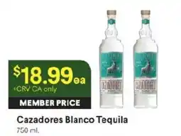 Raley's Cazadores Blanco Tequila offer