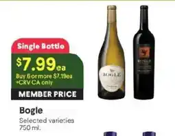 Raley's Bogle Selected Varieties offer