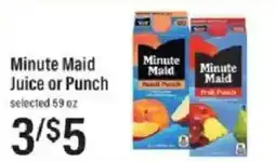 Lowes Foods Minute Maid juice or punch offer