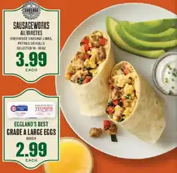 Lowes Foods Sausageworks breakfast sausage links, patties or rolls offer