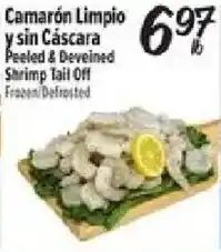 El Super Peeled & Deveined Shrimp Tail Off offer