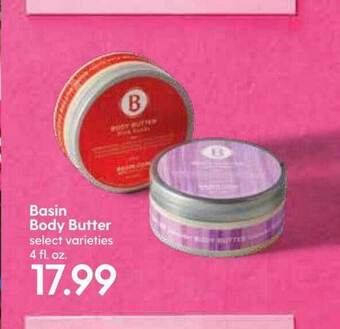 Hy-Vee Basin Body Butter offer