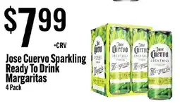 Jons International Jose Cuervo Sparkling Ready To Drink Margaritas offer