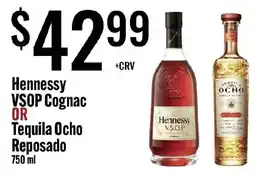 Jons International Hennessy VSOP Cognac or Tequila Ocho Reposado offer