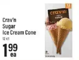 Lowes Foods Crav'n Sugar Ice Cream Cone offer