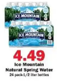 Schnucks Ice Mountain Natural Spring Water offer