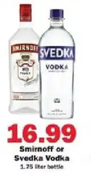 Schnucks Smirnoff or Svedka Vodka offer