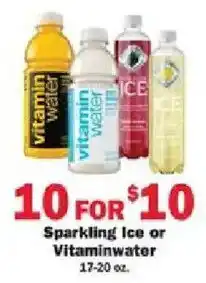 Schnucks Sparkling Ice or Vitaminwater offer