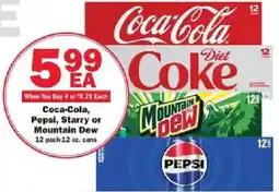 Schnucks Coca-Cola, Pepsi, Starry or Mountain Dew offer