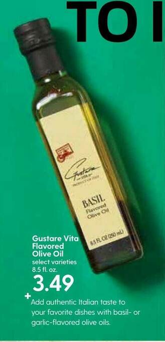 Hy-Vee Gustare Vita Flavored Olive Oil offer