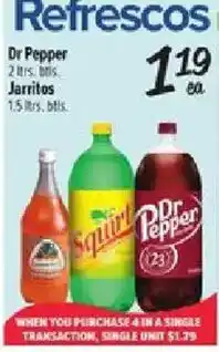 Fiesta Mart Dr Pepper Squirt offer