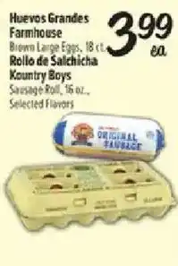 Fiesta Mart Huevos Grandes Farmhouse Brown Large Eggs offer