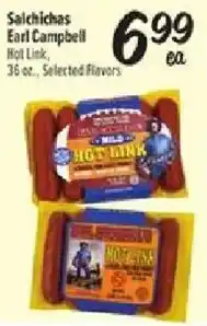 Fiesta Mart Salchichas Earl Campbell Hot Link offer