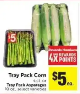 Save Mart Tray Pack Corn or Tray Pack Asparagus offer