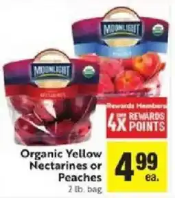 Save Mart Moonlight Organic Yellow Nectarines or Peaches offer