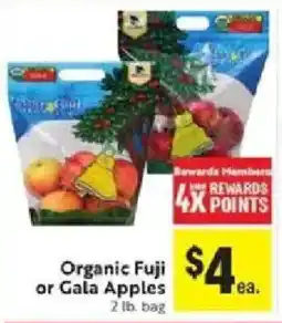 Save Mart Organic Fuji or Gala Apples offer