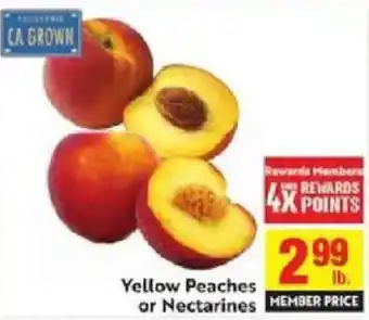Yellow Peaches or Nectarines