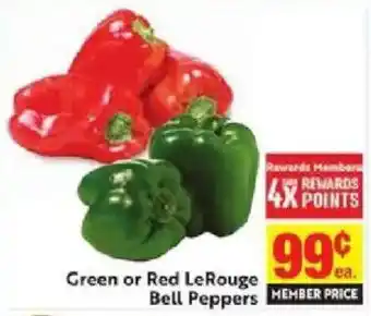 Green or Red LeRouge Bell Peppers