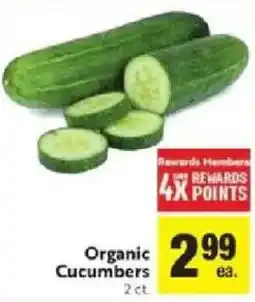 Save Mart Organic Cucumbers offer