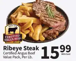 Food City Certified Angus Beef Ribeye Steak offer