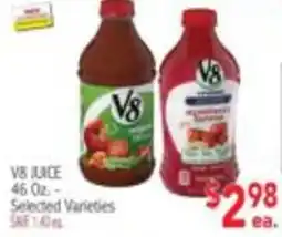 Ingles Markets V8 juice offer