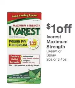 Kinney Drugs Ivarest Maximum Strength offer